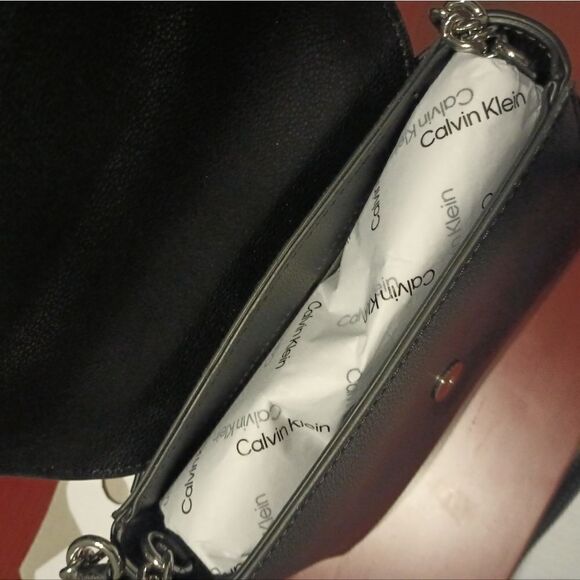 👑👜🔥Calvin Klein Leather Shopper Crossbody Bag W/REMOVABLE STRAP‼️🔥NEW WITH - Picture 6 of 11